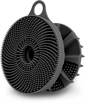 Releena 2in1 Silicone Body Scrubber and Scalp Massager, Gentle Exfoliating Bath Brush