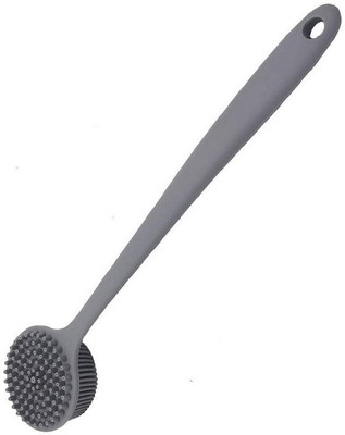 NARV Silicone Body Scrubber Brush with Soft Bristles and Massage Side Head