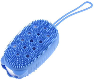 SONANI ENTERPICE Silicone Bubble Bath Brush with Pulp Cotton or Soap Holder LBx1.93