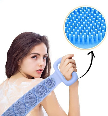 RIMPOO Body Cleaning Silicone Brush with Soft Bristles