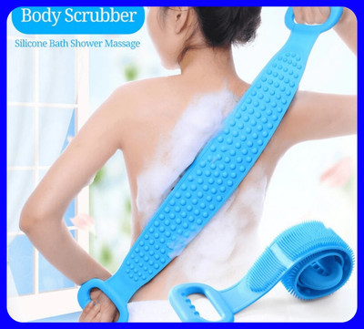 SJK Body Wash Silicone Body Scrubber Double Side