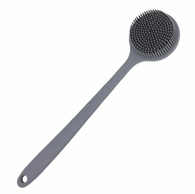 RBGIIT Body Scrubber Silicone Shower Brush with Dual Sides and Comfortable Grip