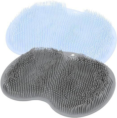 ZOVISU Foot Scrubber for Use in Shower Mat with Non-Slip Suction Cups - Cleans(Multicolor)