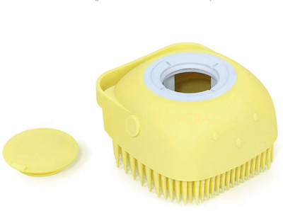 Manav Silicone Soft Bath Body Brush with Shampoo Dispenser 1.465
