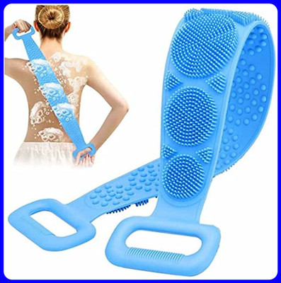 SJK Body Wash Silicone Body Scrubber Double Side