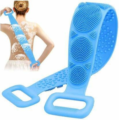 MAA ENTERPRISE Silicone Body Back Scrubber, Double Side Bathing Brush