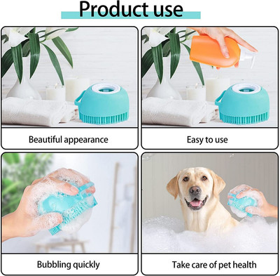 RBGIIT Soft Bath Brush Cleaning Brushes Massage Skin Scrubber Can Fill Shampoo B-2