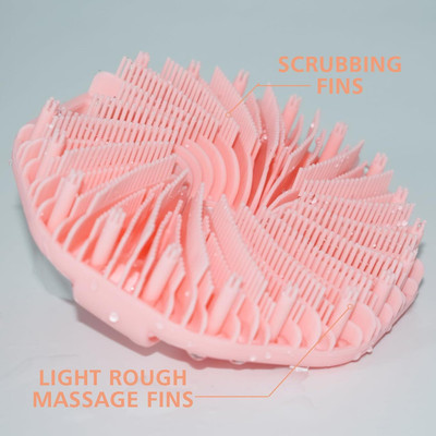 RBGIIT Silicone Dead Skin Remover Bath Sponge B-6