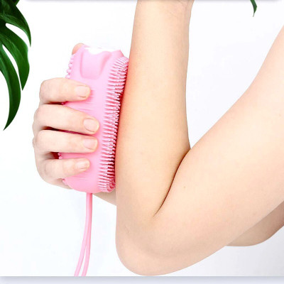 YaaHe Silicone Bubble Bath Brush with Pulp Cotton or Soap Holder LBx2.67