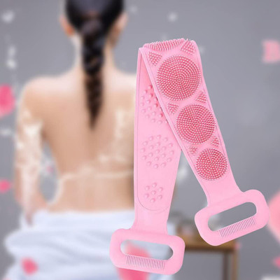 Euclid Silicone Body Back Scrubber Double Side Bathing Brush