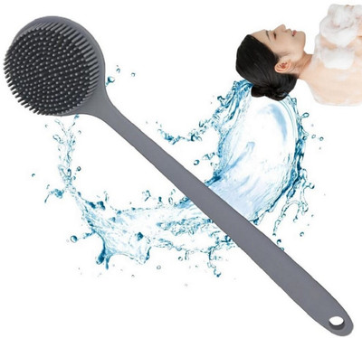HM EVOTEK Dual Sided Silicone Brush for Back and Body Skin Wash
