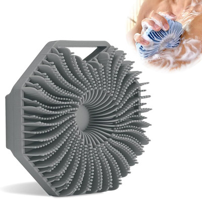 KIZJORYA Exfoliating Silicone Body Brush Scrubber Multicolor