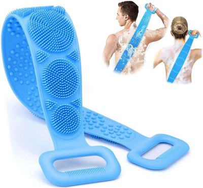 Euclid Silicone Back Scrubber for Shower-Pink-Blue