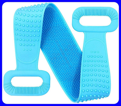 xwipe Soft Silicone Back Scrubber Brush Cum Belt for Exfoliating Shower Bath