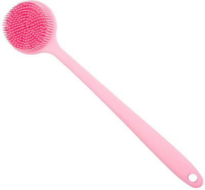 HM EVOTEK Back Scrubber Brush for Shower with Dual-Sided Silicone Exfoliator Head