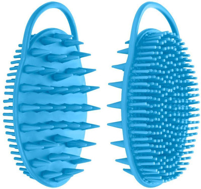 Fangxia Premium Soft Silicone 2‑Sided Body & Scalp Scrubber Deep‑Clean Exfoliating Brush