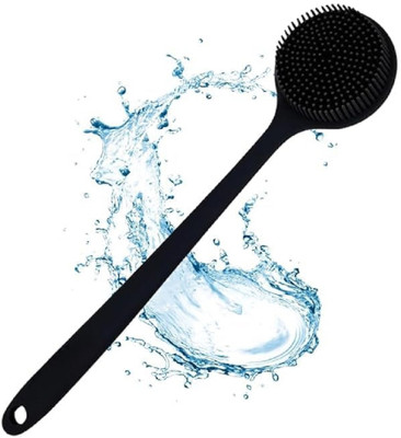 RBGIIT Silicone Back Scrubber for Shower with Long Handle and Dual Sided Design