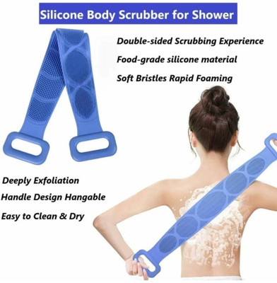 RadhaTex Double Sided Silicone Body Bath Belt/Exfoliating Shower Scrubber BeltX1.478