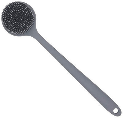 RBGIIT Long Handle Bath Scrubber with Soft Silicone Bristles for Gentle Exfoliate
