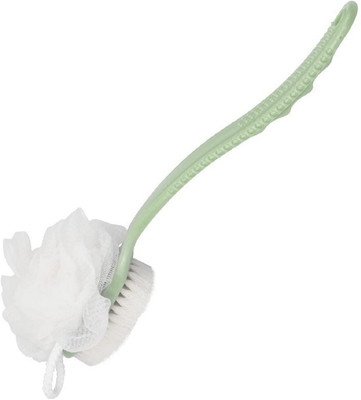 HM EVOTEK 2 In 1 Body Back Brush Loofah With Handle Scrubber Double Sided L30