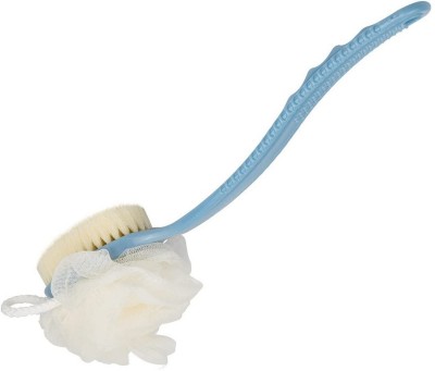 HM EVOTEK 2 In 1 Body Back Brush Loofah With Handle Scrubber Double Sided L27