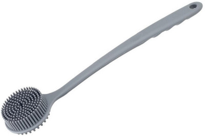 HM EVOTEK Exfoliating Shower Brush for Men and Women with Long Handle Silicone Grip