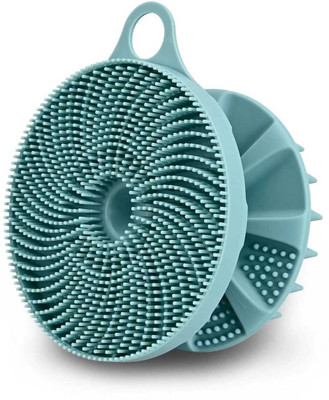 Releena 2in1 Silicone Body Scrubber and Scalp Massager Shampoo bath Brush