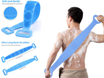 5teknova bath brush Scrubber for Shower, Bath Body Brush Silicone iop1
