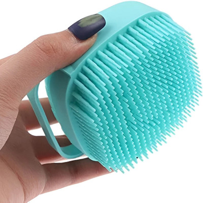 GOSWAMI FASHION HUB Silicon Bath Body Scrubber with Soap Dispenser – For Deep Cleansing (Pack of 1)