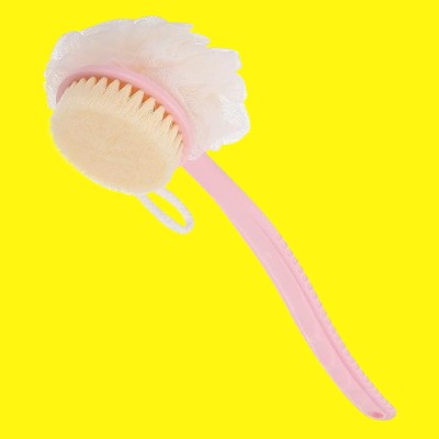 BZILO Loofah Back Scrubber with Curved Long Handled for Skin K217