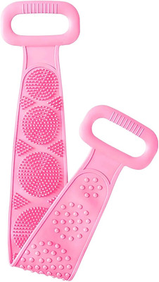 MetriteINDIA Silicone Body Back Scrubber Double Side Bathing Brush for Skin Deep Cleaning T16