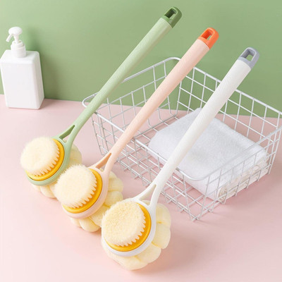 BRIZINGER Soft Comfortable Bristles Long Handle Back Scrubber for Shower