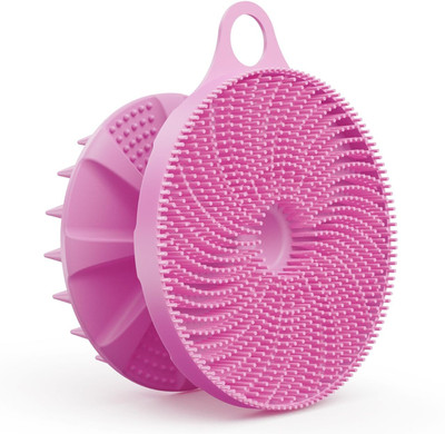 Releena 2in1 Silicone Body Washer Deep Cleansing Bath Brush & Relaxing scalp Massager
