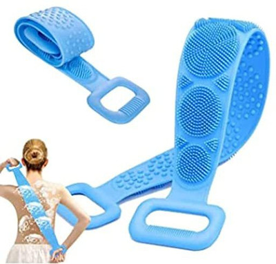 CLEANSKY Body Back Scrubber, Double Side Bathing Brush (Pack of 1) Multicolor
