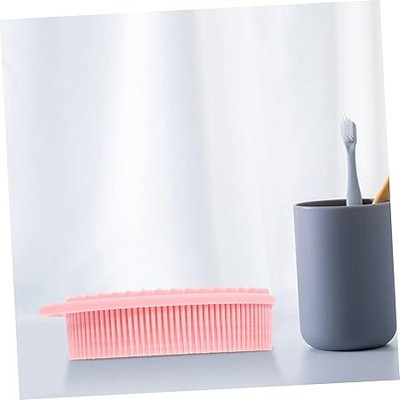 Dejmin Silicone Body Scrubber for Use in Shower Exfoliating Brush
