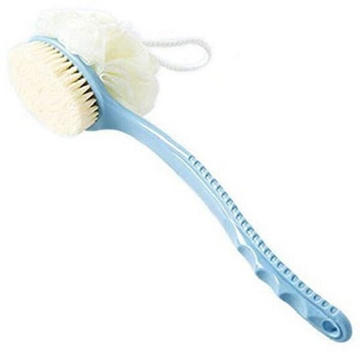 HM EVOTEK 2 In 1 Body Back Brush Loofah With Handle Scrubber Double Sided L86