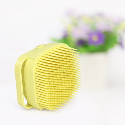 Gunatit Ventures Silicone Body Scruber with Shampoo Dispenser,Soft Bath Brush for Men,Women &Kids