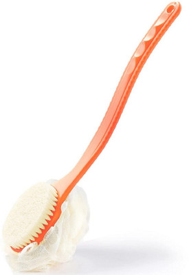 HM EVOTEK Bath Sponge With Double Side Brush With Handle LB-9