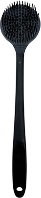 mineheal Wooden Long Handle Bath Brush | Deep Cleaning Body Scrubber for Skin