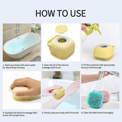 ks trade Silicone Bath Brush with in-built Liquid DispenserRBrushx1.329