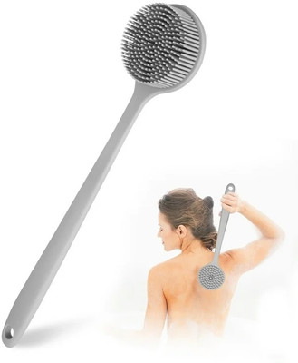 DIYAL ENTERPRISE Silicone Bath Brush Multi-Function Body Long Handle Double-Sided Shower Brush