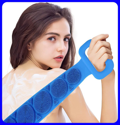 SJK Body Wash Silicone Body Scrubber Double Side