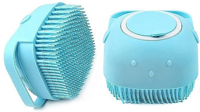 Balranald Soft Silicone Bath Brush With Hooks, Skin Scrubber Can Fill Shampoo DF-74