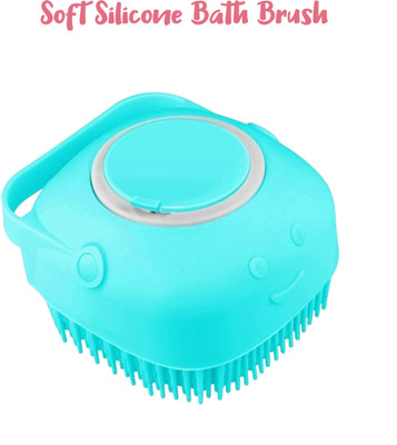 Lvnshika Enterprises Silicone Soft Bath Body Brush with Shampoo Dispenser for unisex (multicolor)