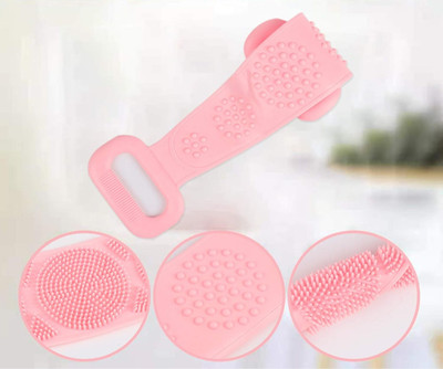 Euclid Body Brush For Bathing for Back Cleansing and Exfoliating-Pink