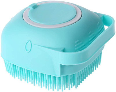 HUKBO Soft Cleaning Silicone Bath Body Brush with Shampoo Dispenser Brushes Mud Dirt Remover Massage Reusable Scrubber