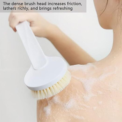 KUMIJASHI Creation Bath Body Brush with Soft Comfortable Bristles Long Handle