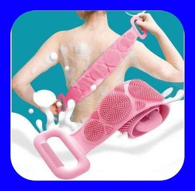 SJK Body Wash Silicone Body Scrubber Double Side