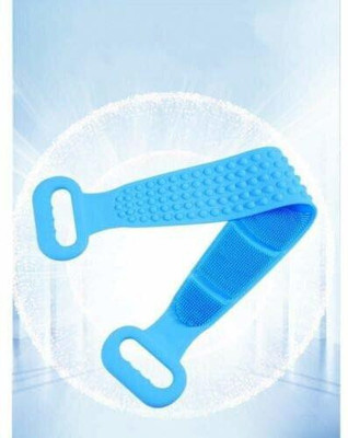 SJK Silicone Back Scrubber Brush Belt for Exfoliating Shower Bath- Double SIDES
