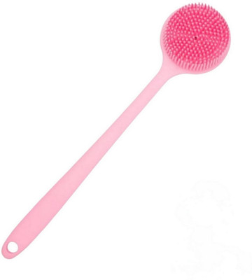 NARV Exfoliating Shower Brush for Men and Women with Long Handle Silicone Grip
